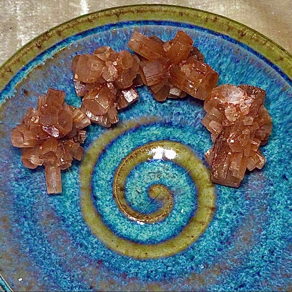 Crystals Other - 2x Mini Star Aragonite Clusters, Super Charged